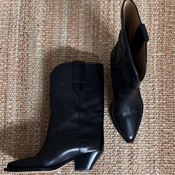 Isabel Marant Dahope leather cowboy boots - Picture 1 of 4
